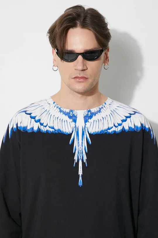 Памучна блуза с дълги ръкави Marcelo Burlon Icon Wings Regular Чоловічий