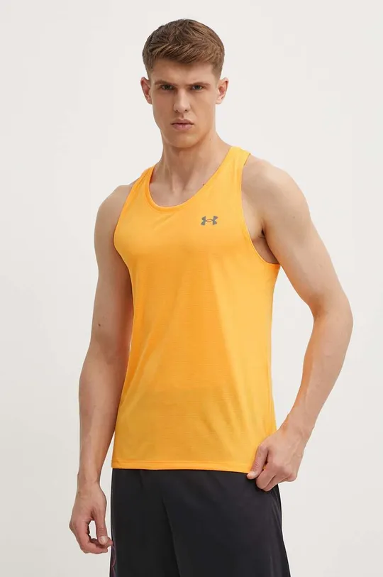 pomarańczowy Under Armour t-shirt do biegania Streaker Męski
