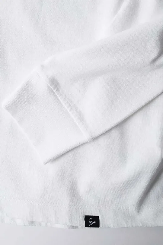λευκό Βαμβακερή μπλούζα με μακριά μανίκια by Parra Wine and Books