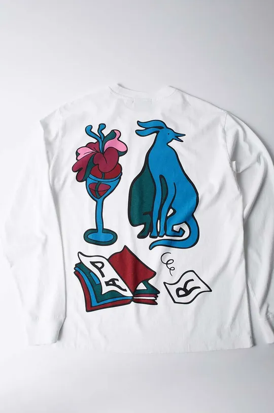 by Parra cotton longsleeve top Wine and Books Men’s