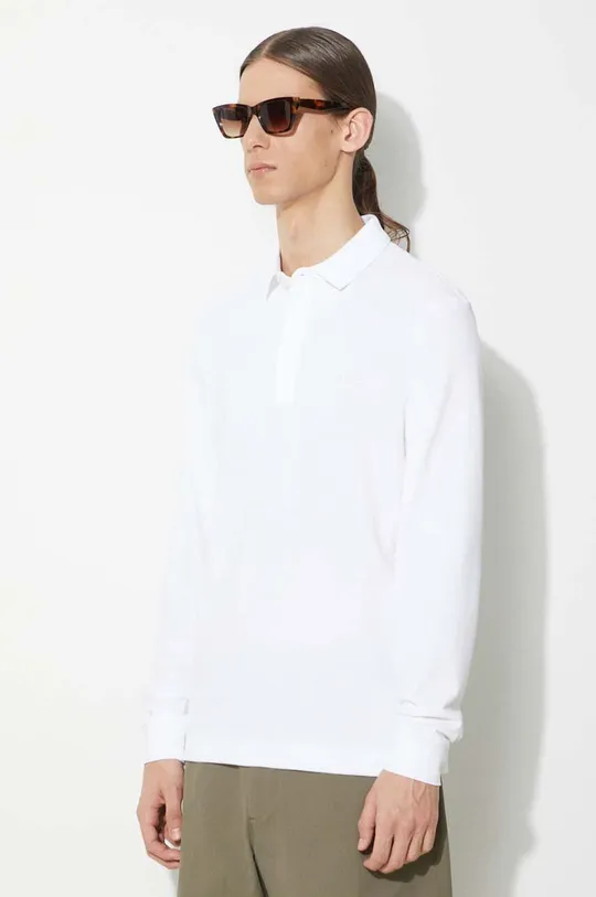 white Lacoste longsleeve shirt