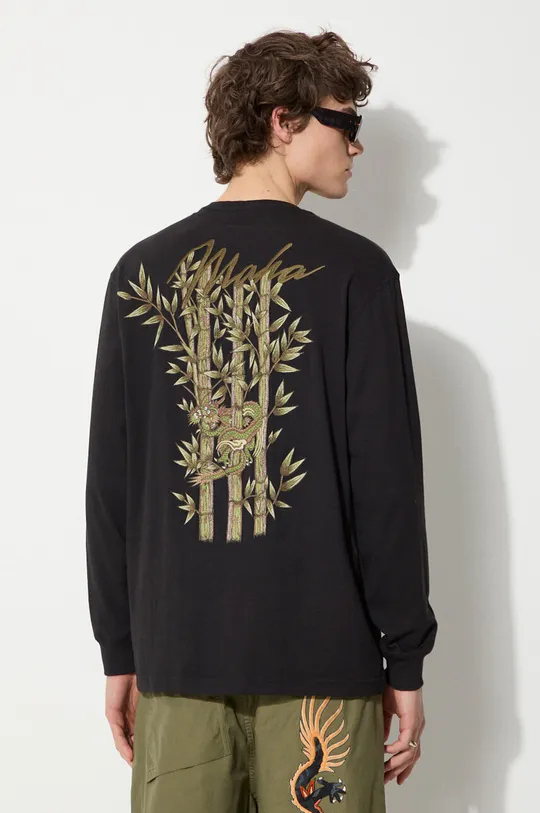Bavlněné tričko s dlouhým rukávem Maharishi Dragon Bamboo 100 % Organická bavlna