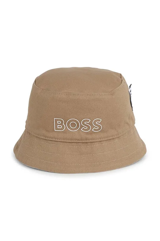 Дитячий двосторонній бавовняний капелюх BOSS 100% Бавовна