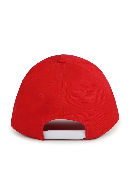 BOSS cappello con visiera in cotone bambini rosso
