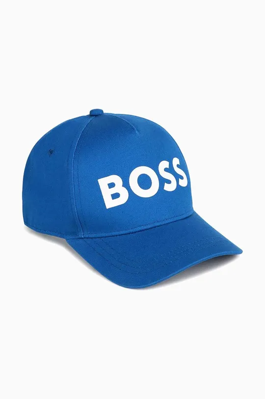 μπλε Παιδικό βαμβακερό καπέλο μπέιζμπολ BOSS Για αγόρια
