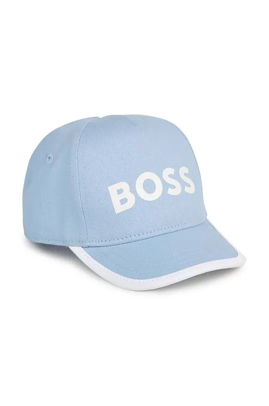 plava Pamučna kapa sa šiltom za bebe BOSS Za dječake