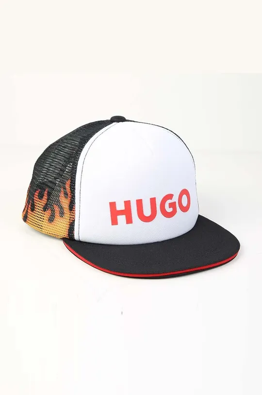 Παιδικό καπέλο μπέιζμπολ HUGO λευκό