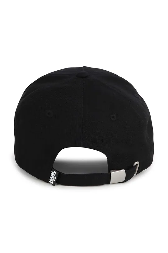 Παιδικό βαμβακερό καπέλο μπέιζμπολ Karl Lagerfeld μαύρο
