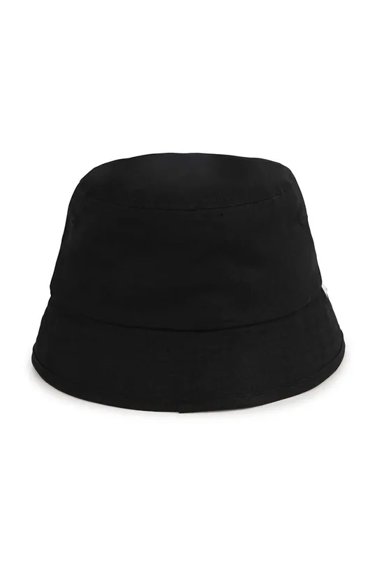 Detský bavlnený klobúk Karl Lagerfeld čierna