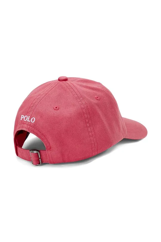 Polo Ralph Lauren czapka z daszkiem bawełniana dziecięca czerwony