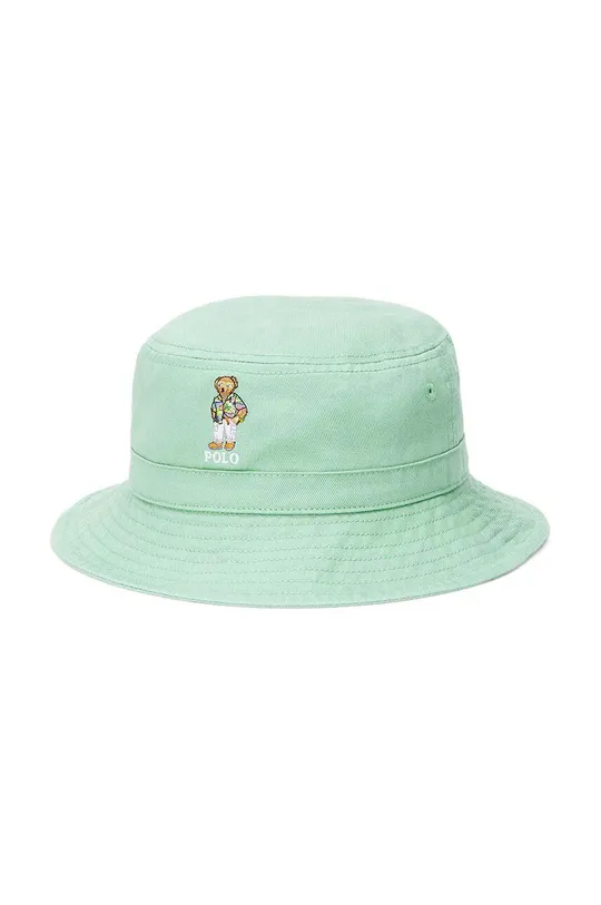 зелёный Детская хлопковая шляпа Polo Ralph Lauren Для мальчиков