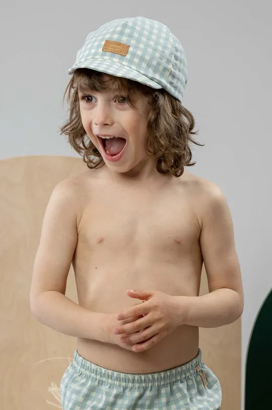 зелений Дитяча бавовняна шапка Jamiks MIKAEL Для хлопчиків