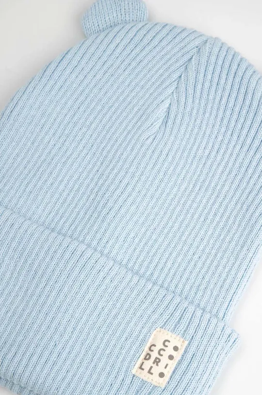 Coccodrillo czapka bawełniana dziecięca niebieski