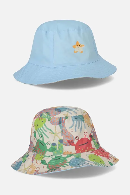 барвистий Дитячий двосторонній бавовняний капелюх Coccodrillo Для хлопчиків