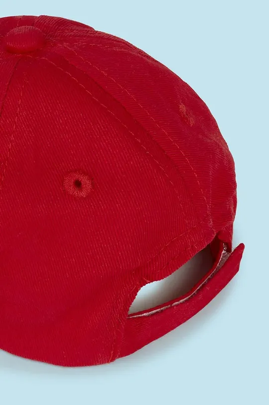 Mayoral czapka z daszkiem bawełniana dziecięca czerwony