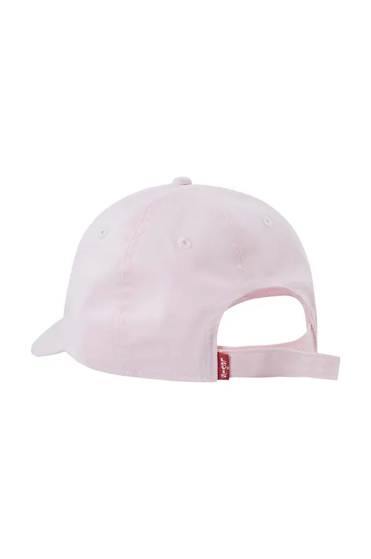 Παιδικό βαμβακερό καπέλο μπέιζμπολ Levi's LAN RICHMOND BATWING CURVE BRI ροζ