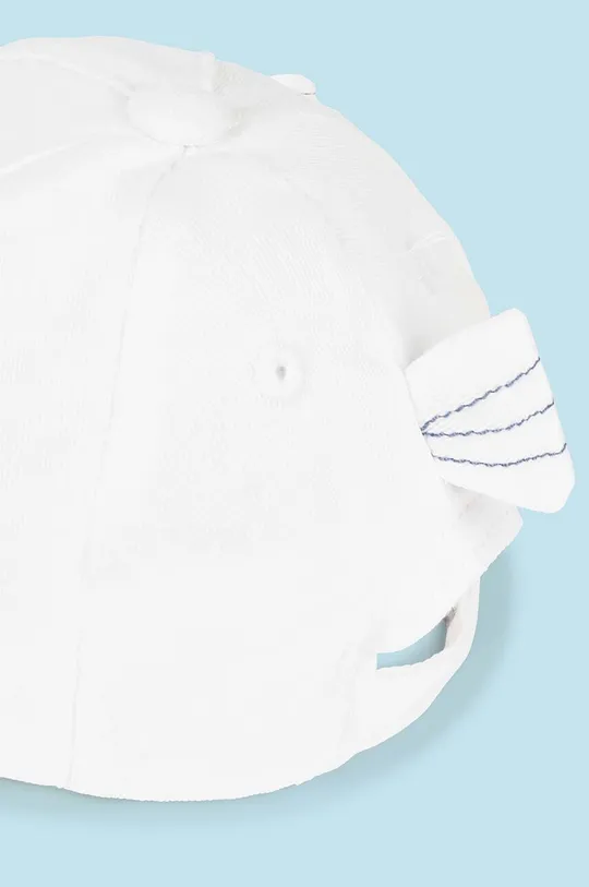 Mayoral Newborn cappello con visiera in cotone bambini bianco