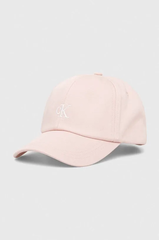 roza Otroška bombažna bejzbolska kapa Calvin Klein Jeans Fantovski