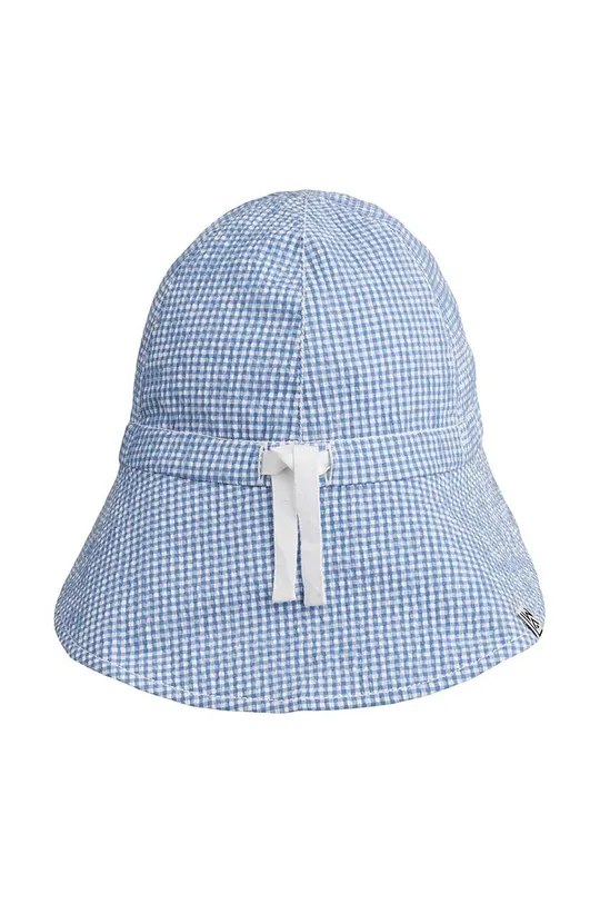 Otroški bombažni klobuk Liewood modra