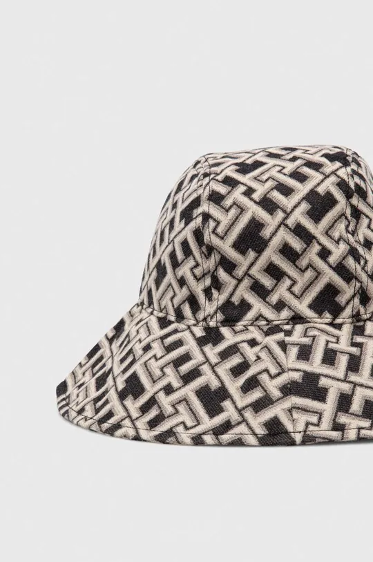 Βαμβακερό καπέλο Tommy Hilfiger μαύρο