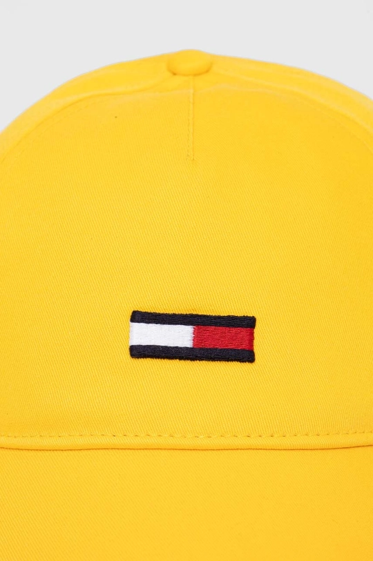 Tommy Jeans berretto da baseball in cotone giallo