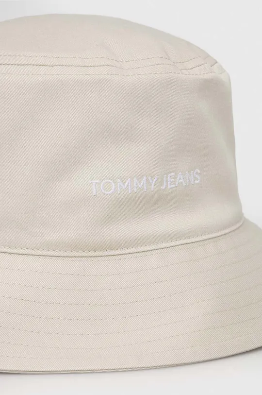 Бавовняний капелюх Tommy Jeans бежевий
