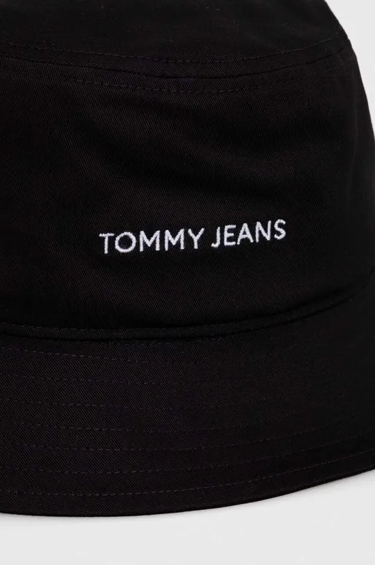 Tommy Jeans kapelusz bawełniany czarny