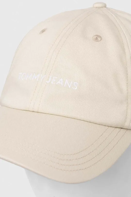 Tommy Jeans berretto da baseball in cotone beige