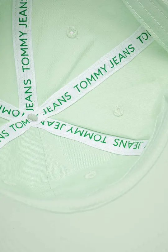 zelena Bombažna bejzbolska kapa Tommy Jeans