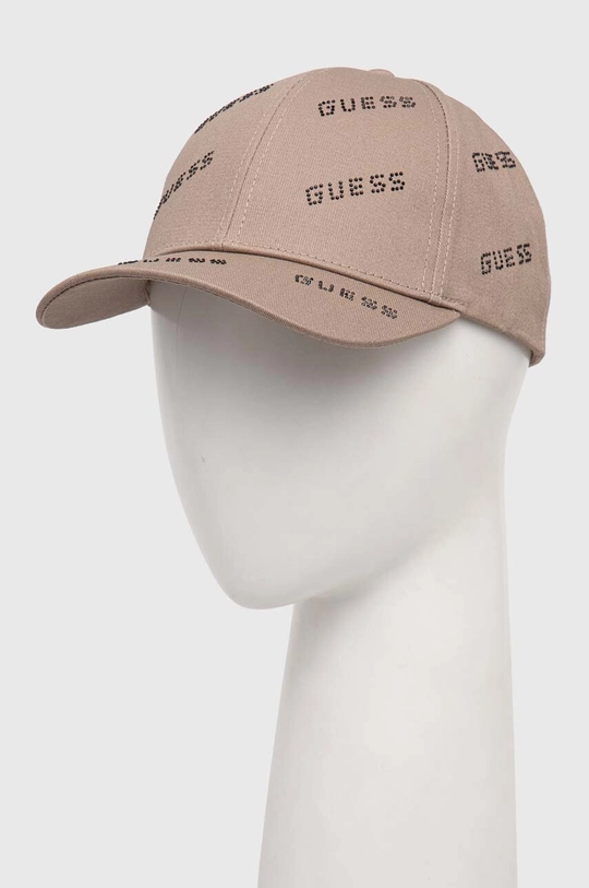 коричневый Хлопковая кепка Guess Женский