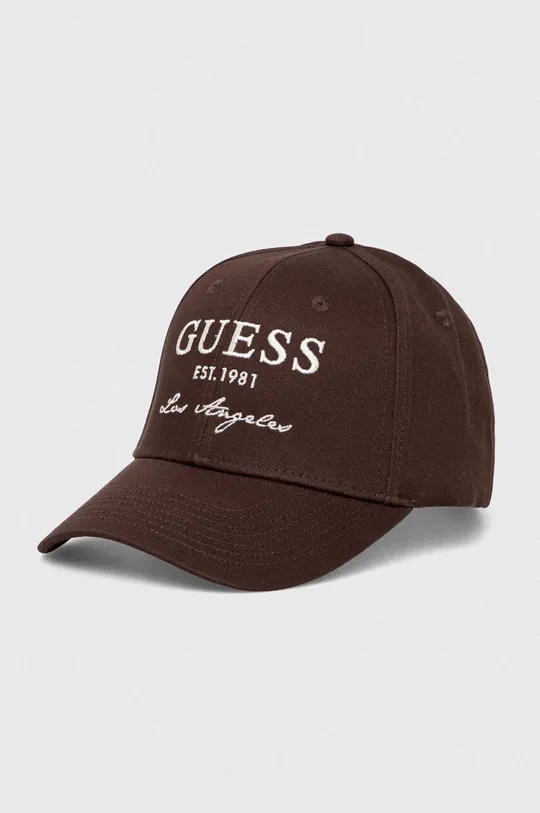 коричневый Хлопковая кепка Guess Женский