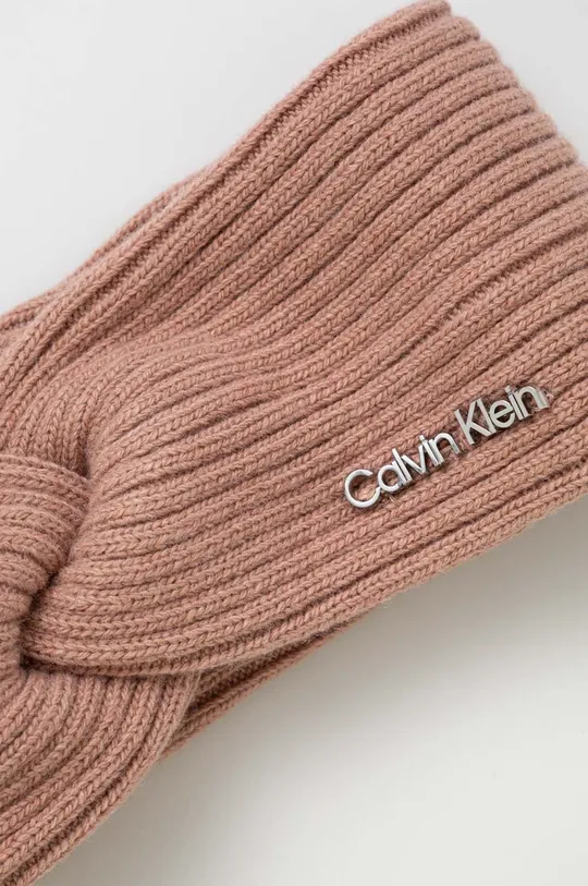 Calvin Klein cerchietto con aggiunta di lana rosa