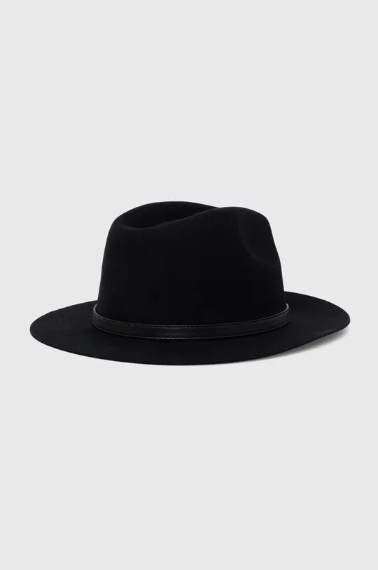 Μάλλινο καπέλο Guess μαύρο