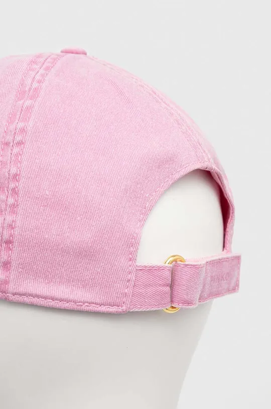 Pinko czapka z daszkiem bawełniana Materiał zasadniczy: 100 % Bawełna, Podszewka: 100 % Bawełna, Materiał 1: 100 % Poliester, Materiał 2: 100 % Poliester