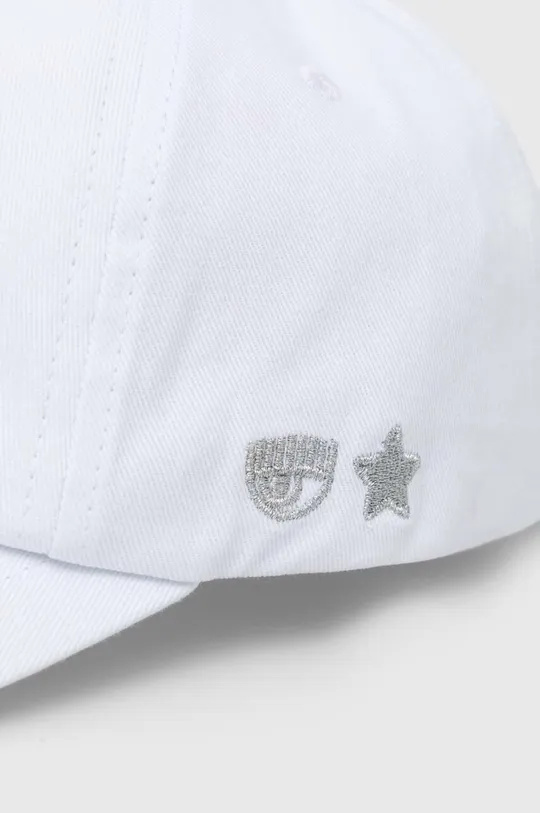 Βαμβακερό καπέλο του μπέιζμπολ Chiara Ferragni λευκό