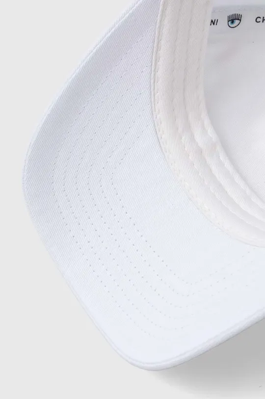 λευκό Βαμβακερό καπέλο του μπέιζμπολ Chiara Ferragni