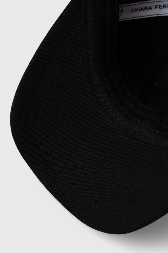 μαύρο Βαμβακερό καπέλο του μπέιζμπολ Chiara Ferragni