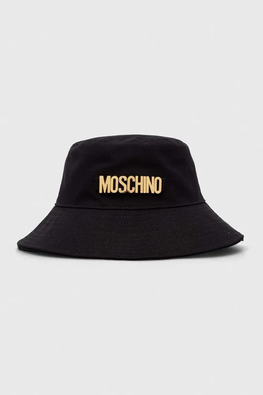 czarny Moschino kapelusz bawełniany Damski