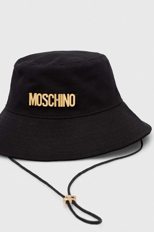 čierna Bavlnený klobúk Moschino