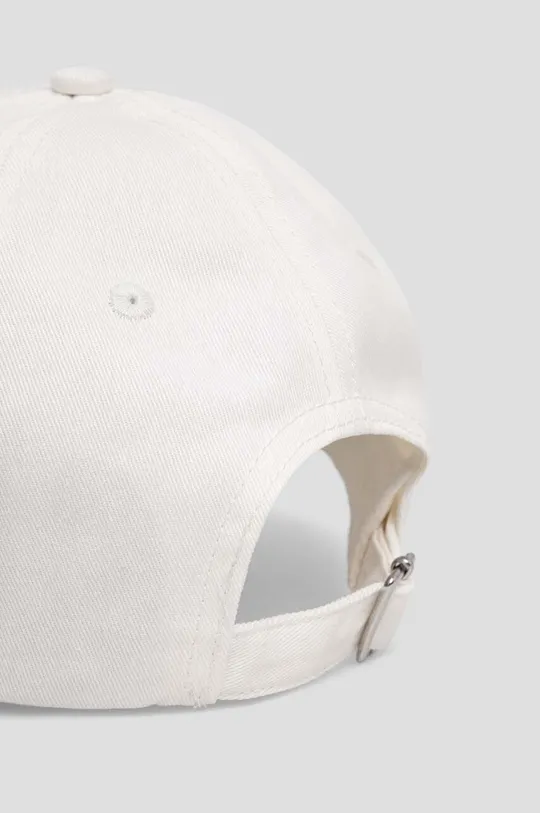 Bombažna bejzbolska kapa Karl Lagerfeld bela