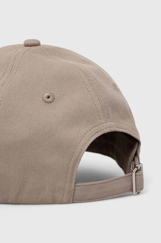 Βαμβακερό καπέλο του μπέιζμπολ Karl Lagerfeld μπεζ