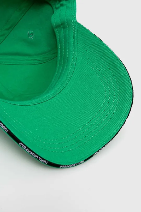 zelena Pamučna kapa sa šiltom Karl Lagerfeld