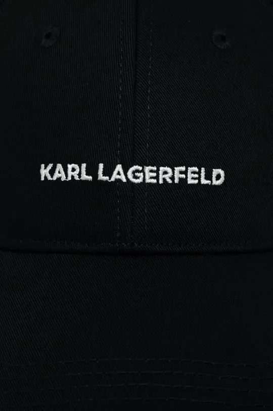 Бавовняна бейсболка Karl Lagerfeld Основний матеріал: 100% Бавовна Підкладка: 96% Поліестер, 4% Бавовна
