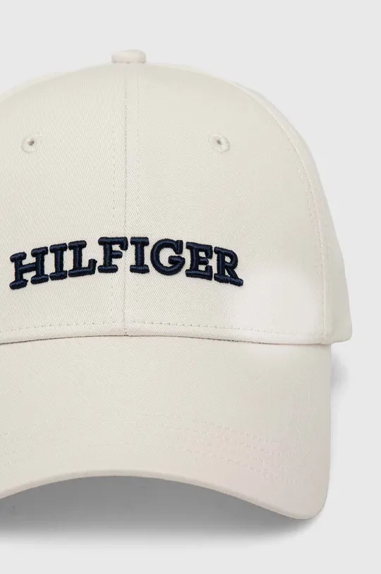 Tommy Hilfiger berretto da baseball in cotone bianco