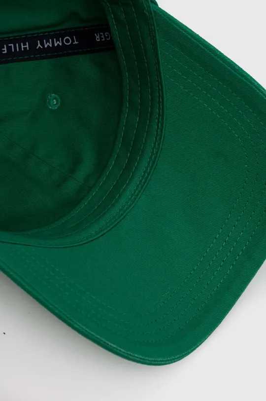 zelena Pamučna kapa sa šiltom Tommy Hilfiger