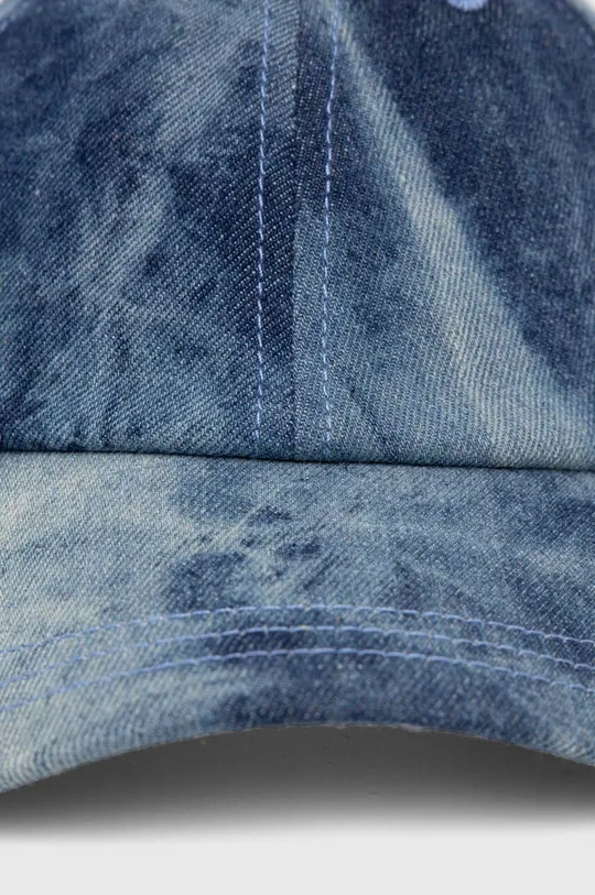 Samsoe Samsoe czapka z daszkiem jeansowa SABETTY niebieski
