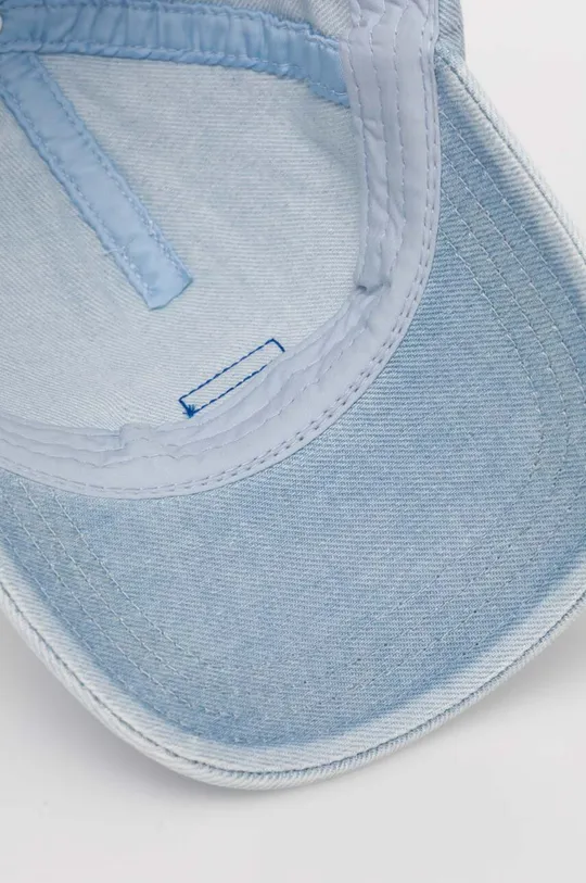 niebieski Hugo Blue czapka z daszkiem jeansowa