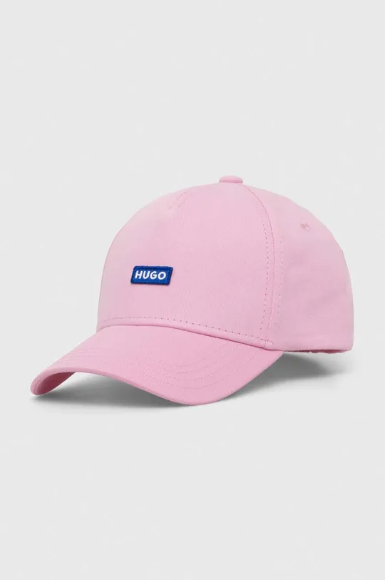 ροζ Βαμβακερό καπέλο του μπέιζμπολ Hugo Blue Γυναικεία