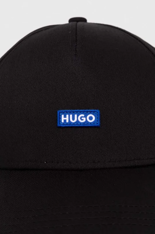 Βαμβακερό καπέλο του μπέιζμπολ Hugo Blue μαύρο