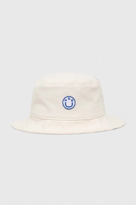 biały Hugo Blue kapelusz bawełniany Damski